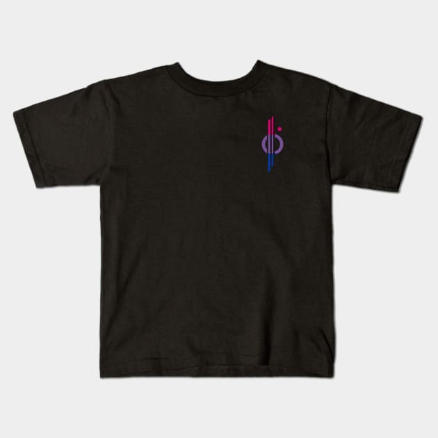 CSL Pride (bi) Kids T-Shirt by DarthAstris